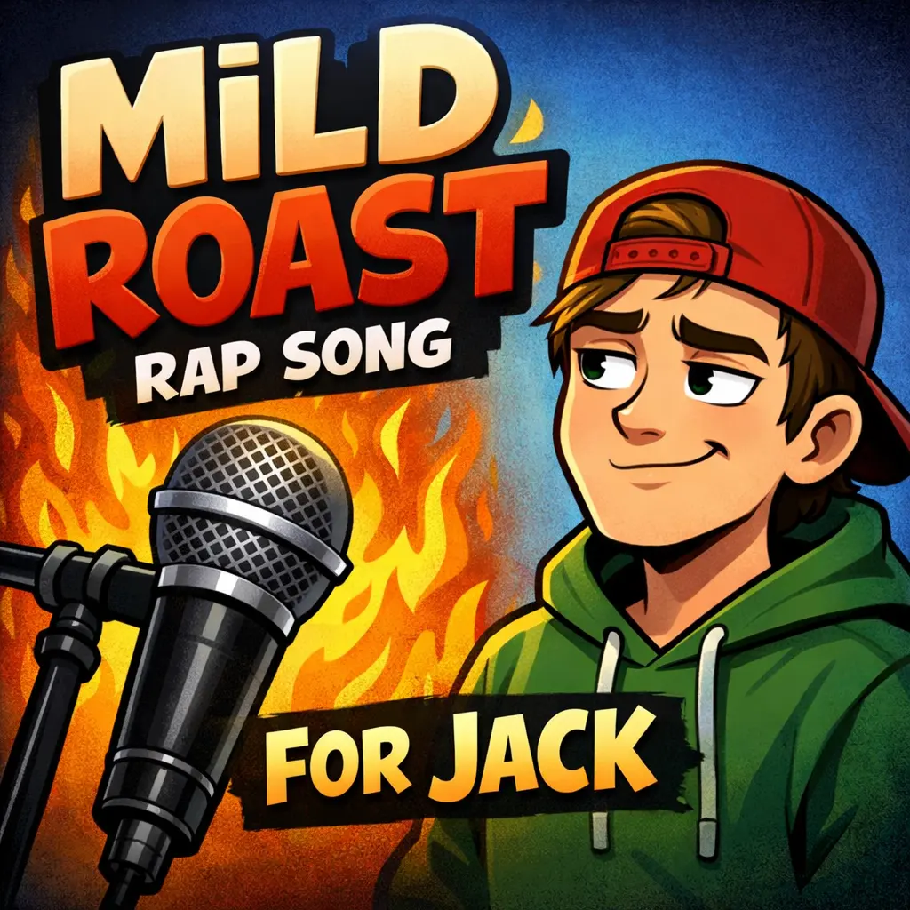 Cover art for a funny personalized roast song
